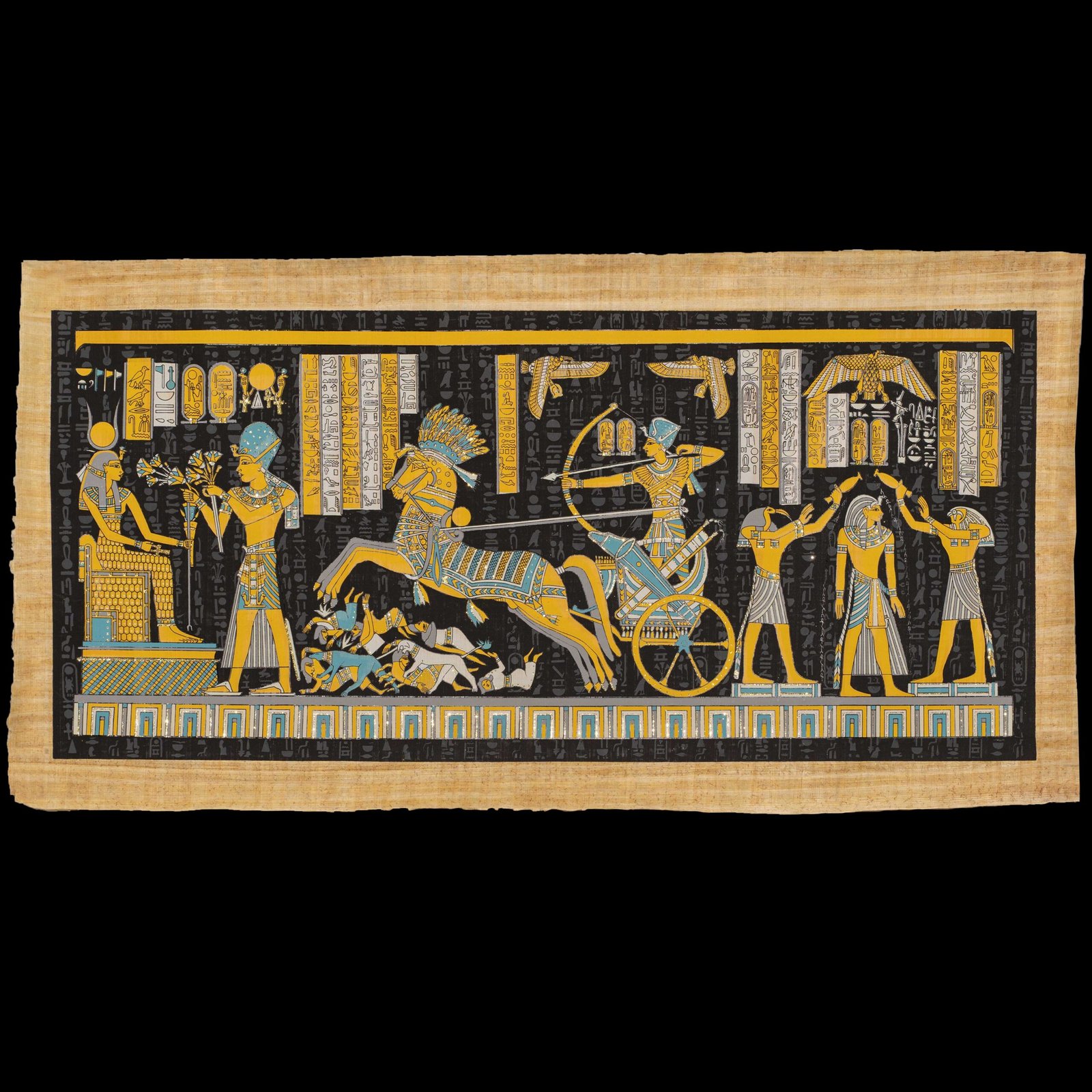 Three Scenes For King Ramses ll In Qadish Battle