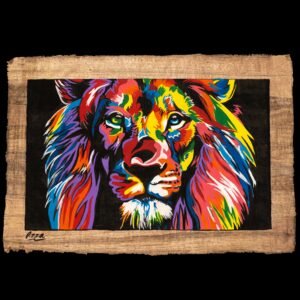 Colorful Lion Art