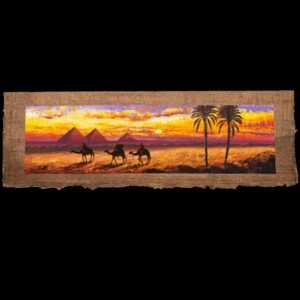 Oil-painted Papyrus