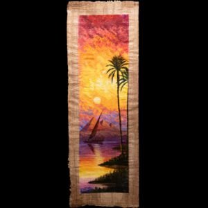Oil-painted Tropical Sunset Canvas